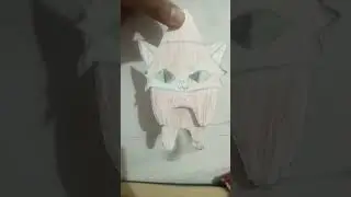 How to make a paper moving cat