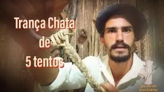 Trança Chata de 5 Tentos