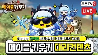 【 메이플키우기 】불금 방송 ON (200만 다야 대리컨설팅)