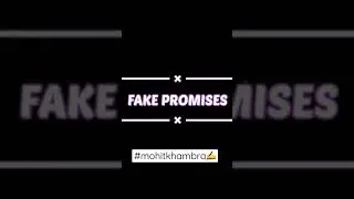 FAKE PROMISES | MOHIT KHAMBRA✍️ #shayari #punjabi #fakepromises #sad #sad