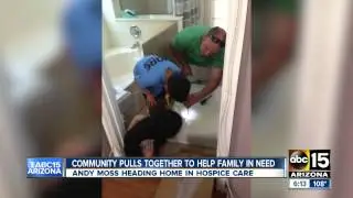 Andy Moss coming home in hospice care