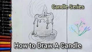 How to Draw a Candle Step by Step | Easy Candle Drawing for Beginners|Candle Series|