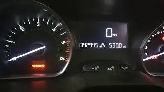 Peugeot 2008 сброс сервисного индикатора