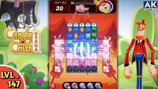 Candy Crush Saga 🍭 Level - 147 #viral #games #canddy #gaming 