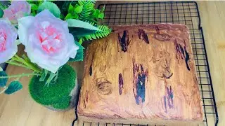 KEK MARBLE KAYU VIRAL|| WOOD MARBLE CAKE 