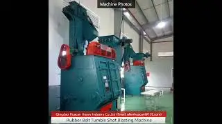 Rubber belt tumble shot blasting machine-Q3210 Model, 600kg/batch shot blasting machine