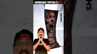 Dangerous(OP) Tattoo Art👹🔥💯|REACTION🥵|#tattooart #tattoo#dangerous#viral#reaction#respect#shorts