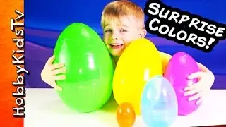 Surprise Eggs LEARN COLORS! Nesting Eggs Toy Story Disney HobbyKidsTV