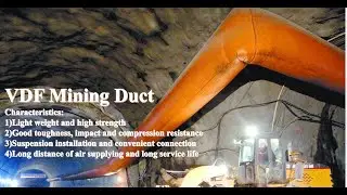 VDF Ventilation PVC Mining Ventilation Air Duct for Mining and Underground Tunnel Durable Duct Pipe