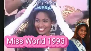Lisa Rene Shanti Hanna Miss World 1993 crowning moments #MissWorld1993 #MissWor ld