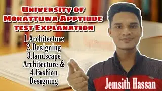 University of Morattuwa Apptitude test Explanation tamil-part1|Architecture & Designing Explanation