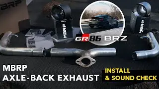 Installing an MBRP Axle-Back Exhaust on My GR86! (Raw Sound + Impressions)