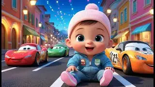 Speed Cars New Year Challenge | Fun Vehicles & New Year Nursery Rhyme for Kids