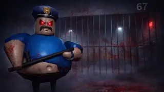 😱 ESCAPING From Barney Prison in ROBLOX!