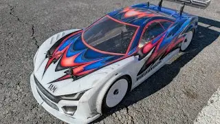 スカイホビー加須サーキットに来てみた♪🎩17.5Tツーリングカーギヤ比4.0のTRF421にカワダ２４タイヤにタイヤウォーマー保温していつものライキリGTで走ってみた♪🎩