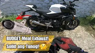 Budget Meal Exhaust for my CFMoto NK450 Solid! SC Project Copy.