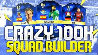 CRAZY 100K SQUAD BUILDER!!! Ft. TOTS Ruben Castro & TOTS Suarez | FIFA 16 Ultimate Team