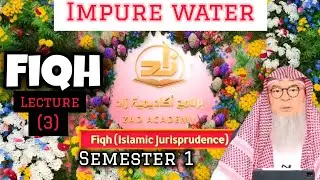 Fiqh - Lecture (3) : Impure Water (Semester 1) Zad Academy #assim assim al hakeem