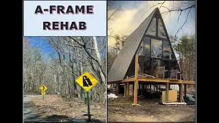 REBUILDING AN A-FRAME CABIN ON A CANYON RIM.