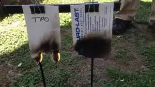 TPO vs PVC Fire Test