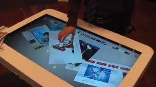 Multitouch Picture Browser LCD TouchTable &copy; data-touch.de