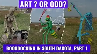 Boondocking South Dakota - Part 1 of 2: Porter Sculpture, Dignity Statue, Wall, SD #badlands