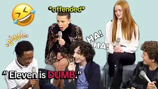 Stranger Things Cast Making Fun of Their Show/Characters for 8 mins Straight😂