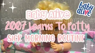 Baby Alive 2007 Learns To Potty Winter&rsquo;s Sick Morning Routine RP!
