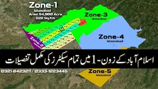 CDA Sectors in Zone-1 of Islamabad Complete Details | CDA Islamabad Zone-1