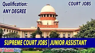 Supreme Court Recruitment 2022 | Court Assistant (Junior Translator) | Latest Court Jobs |Govt Jobs