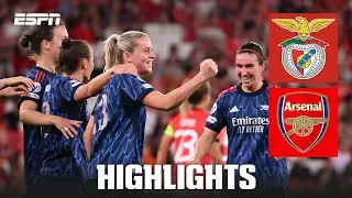 Mead & Russo secure 2-0 win for Arsenal vs. Benfica | UEFA Women’s Champions League Highlights