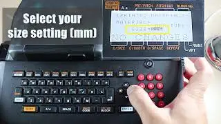 MAX Letatwin LM-550A - POWER ON AND MATERIAL SETTINGS