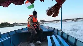 Under the Saryu River Bridge/Elgin Bridge on NH 927/ Boat Ride