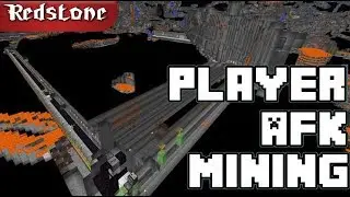 Player AFK mining machine [Minecraft]