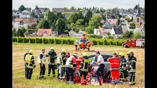 Erfolgreiche Reanimation nach Frontalzusammensto&szlig; auf der B260 bei Walluf