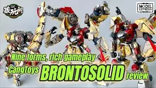 Nine forms, rich gameplay! Cang Toys CT-Longyan 04 BRONTOSOLID Review #transformers