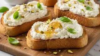 Whipped Ricotta Toast | viral tiktok recipe