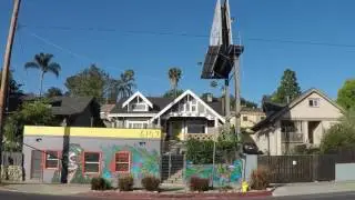 Highland Park, Los Angeles: Driving north on Figueroa, then west on York