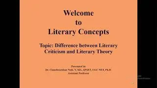 Difference between Literary Criticism and Literary Theory