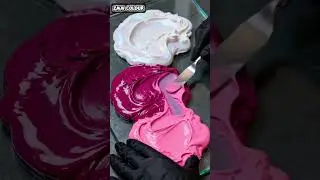 The Most Satisfying Pink & Pearl White Paint Mix 🎨 (ASMR)