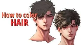 How to color hair.