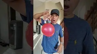 Water Glass & Balloon Trick #magic #tutorial #shorts