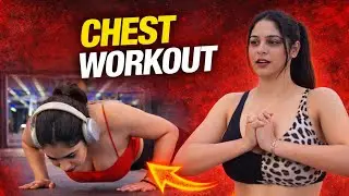 Chest Workout | Female tone chest workout 🔥 #chestworkout 