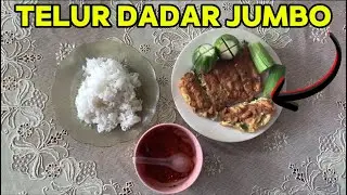 WOW! CARA MEMBUAT TELUR DADAR JUMBO DENGAN ISI YANG WUENAKK #telurdadar #caramasak #cooking #food 