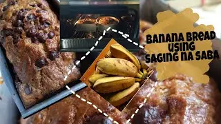 Moist banana bread | banana bread using saging na saba| easybananabread