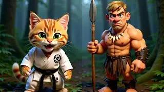 Wild Instincts Unleashed: Boy vs Black Cat Showdown! #Cat