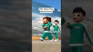 POV: Стив из Minecraft играет в игры про кальмаров