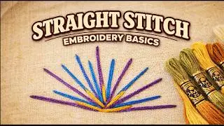 STRAIGHT STITCH: embroidery tutorial for beginners | Natural MInimalism
