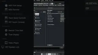Quick CUBASE Tip: Buffer Setting 🎚🔥 #cubasepro  #cubaselesson  #cubase12pro #cubase12 #shortsvideo