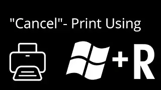 Как отменить заданную печать с помощью сочетания клавиш Windows + R